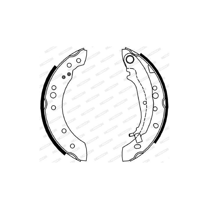 Stabdžių trinkelių komplektas FERODO FSB4051