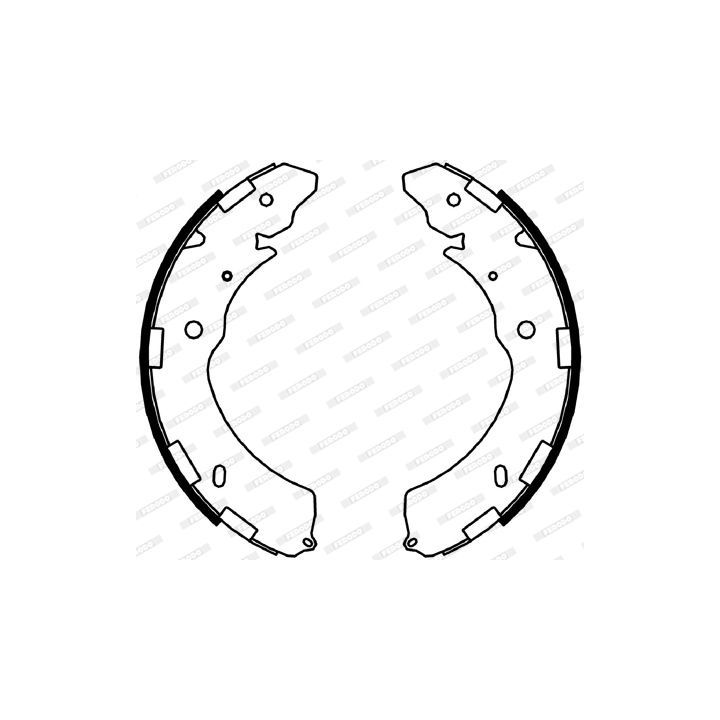 Stabdžių trinkelių komplektas FERODO FSB4052