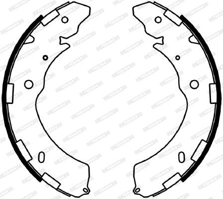 Stabdžių trinkelių komplektas FERODO FSB4052