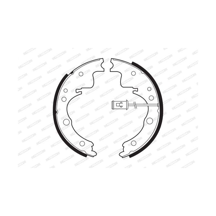 Stabdžių trinkelių komplektas FERODO FSB407