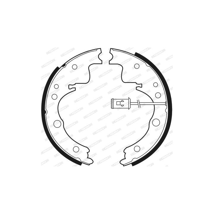 Stabdžių trinkelių komplektas FERODO FSB407