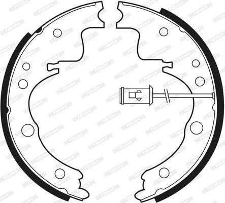 Stabdžių trinkelių komplektas FERODO FSB407