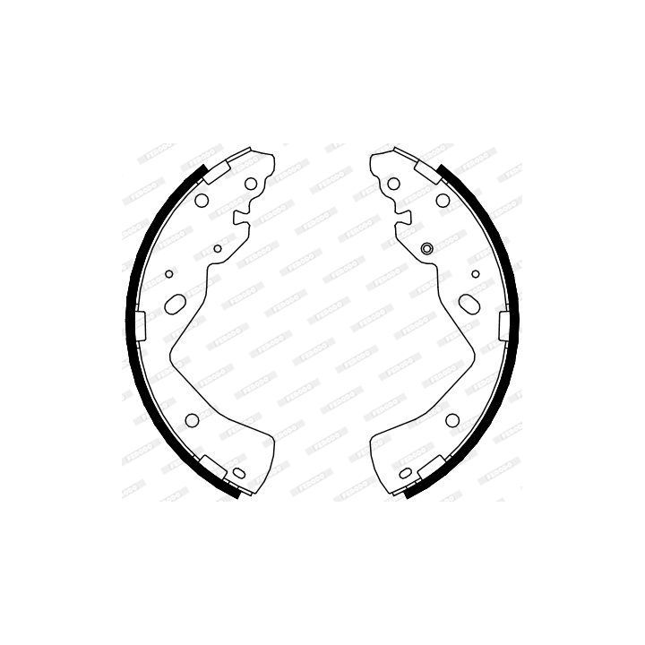 Stabdžių trinkelių komplektas FERODO FSB4079