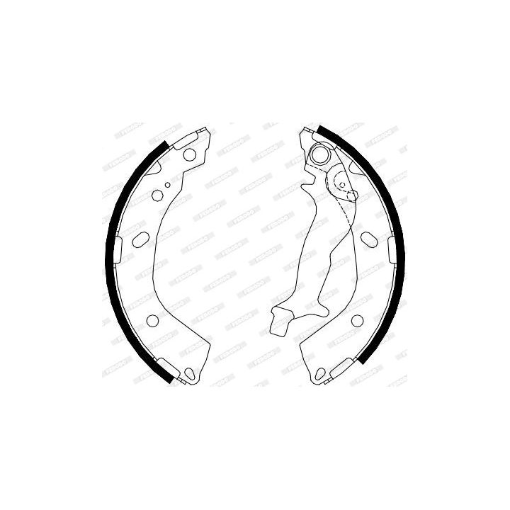 Stabdžių trinkelių komplektas FERODO FSB4083