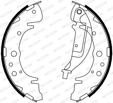 Stabdžių trinkelių komplektas FERODO FSB4084