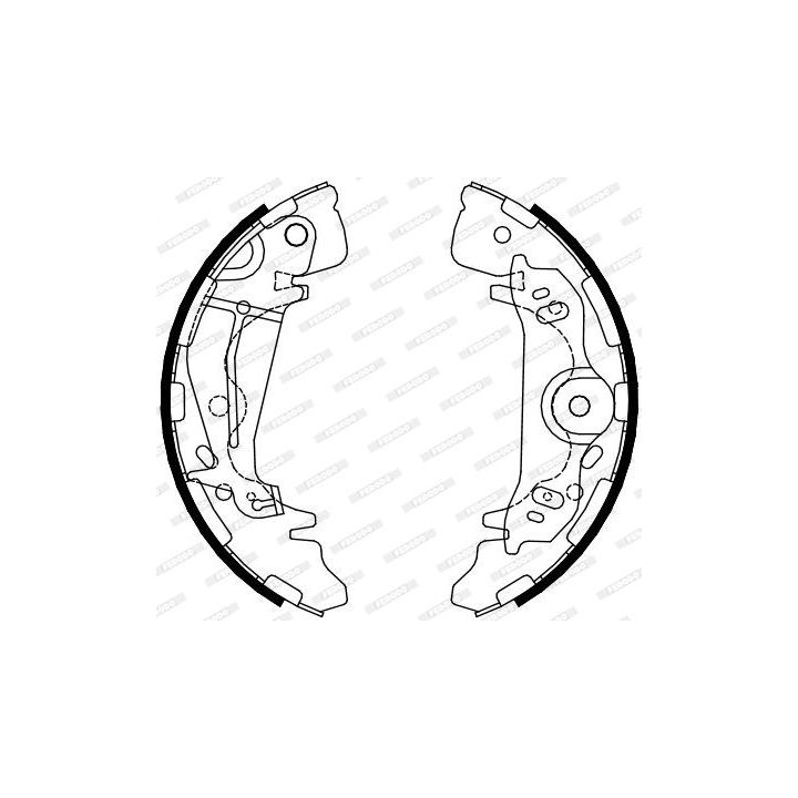 Stabdžių trinkelių komplektas FERODO FSB4085