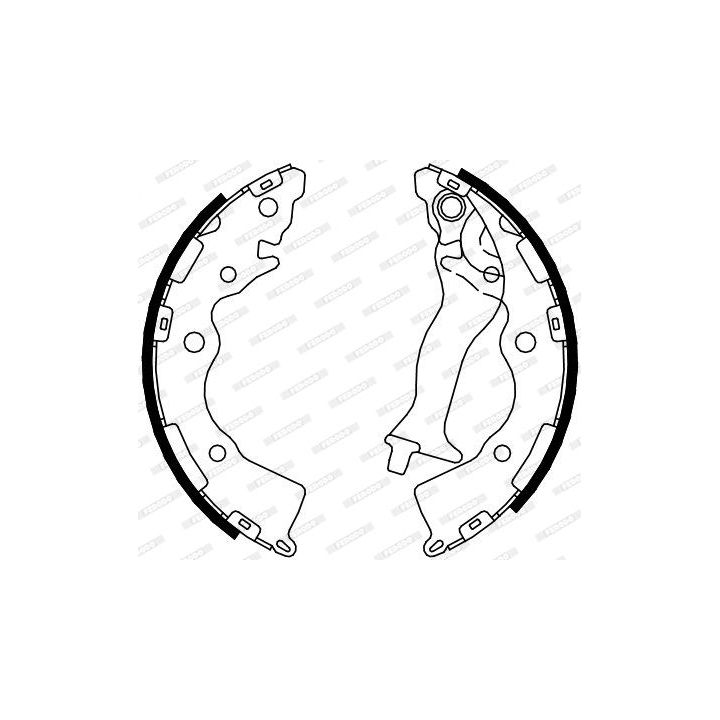 Stabdžių trinkelių komplektas FERODO FSB4086