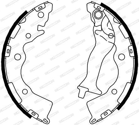 Stabdžių trinkelių komplektas FERODO FSB4086