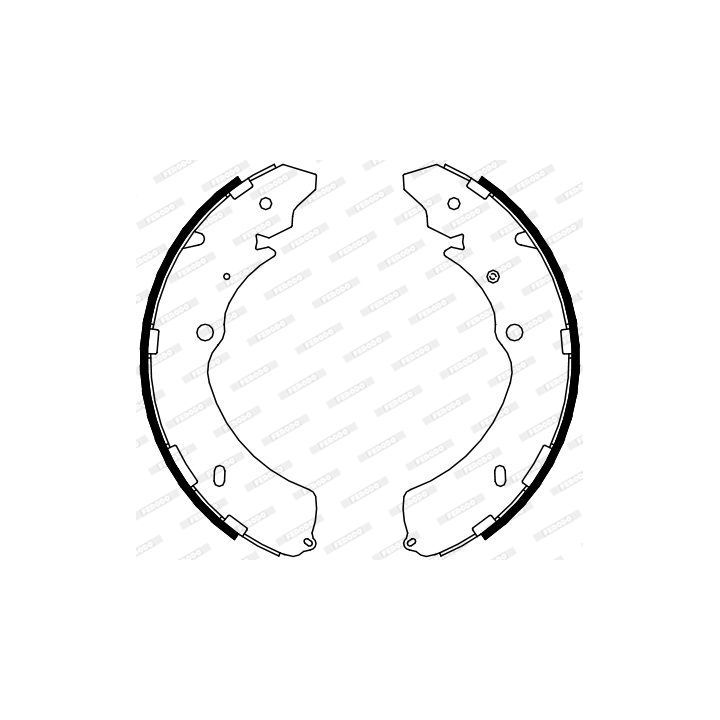 Stabdžių trinkelių komplektas FERODO FSB4090