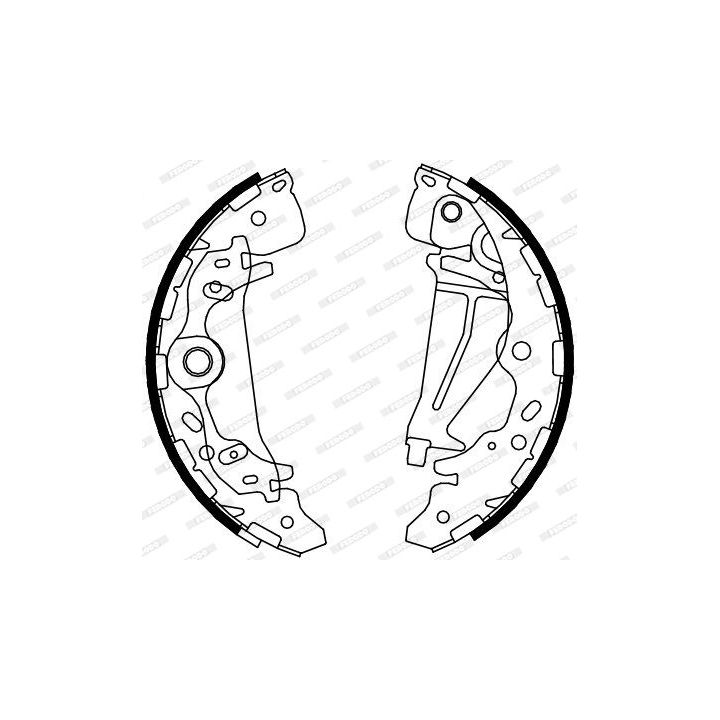 Stabdžių trinkelių komplektas FERODO FSB4096