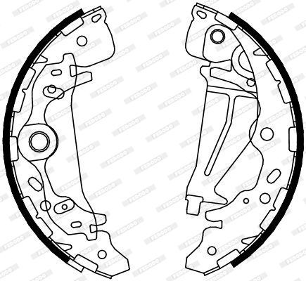 Stabdžių trinkelių komplektas FERODO FSB4096