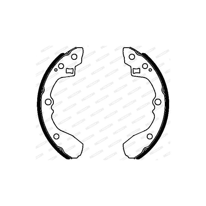 Stabdžių trinkelių komplektas FERODO FSB4100