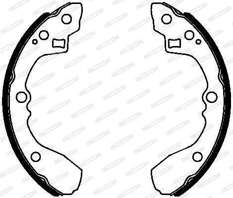 Stabdžių trinkelių komplektas FERODO FSB4100