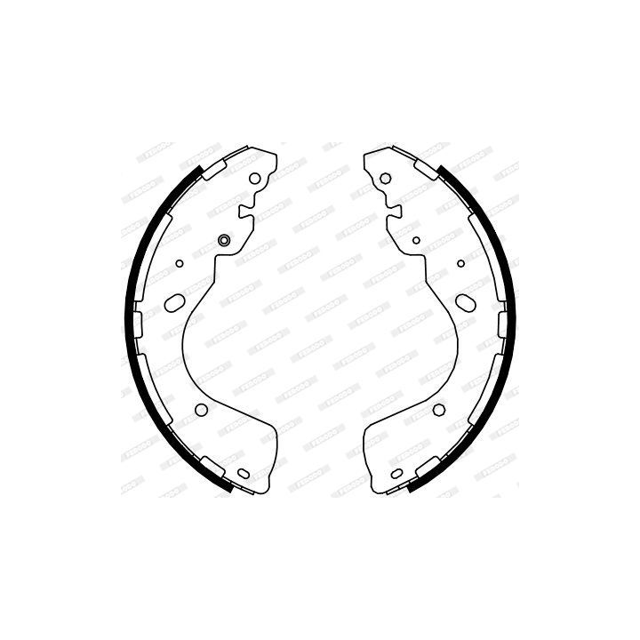 Stabdžių trinkelių komplektas FERODO FSB4108