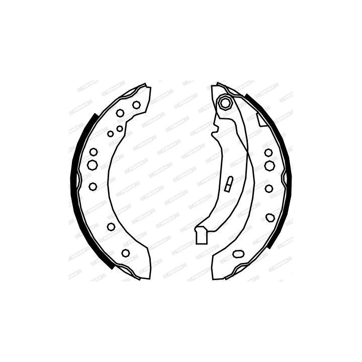 Stabdžių trinkelių komplektas FERODO FSB4109