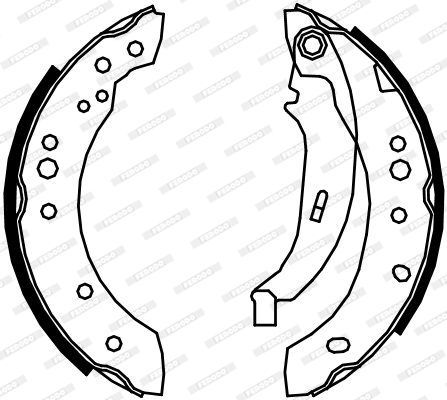 Stabdžių trinkelių komplektas FERODO FSB4109