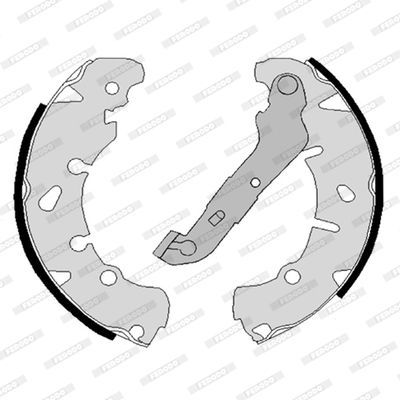 Stabdžių trinkelių komplektas FERODO FSB4186