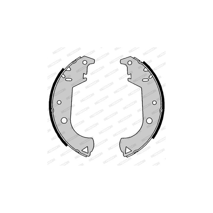 Stabdžių trinkelių komplektas FERODO FSB4187