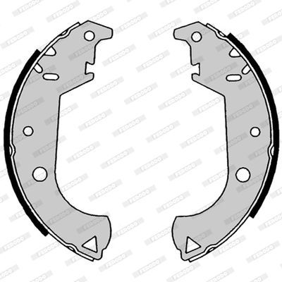Stabdžių trinkelių komplektas FERODO FSB4187