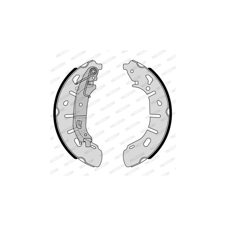 Stabdžių trinkelių komplektas FERODO FSB4191