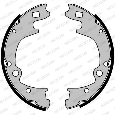 Stabdžių trinkelių komplektas FERODO FSB4192