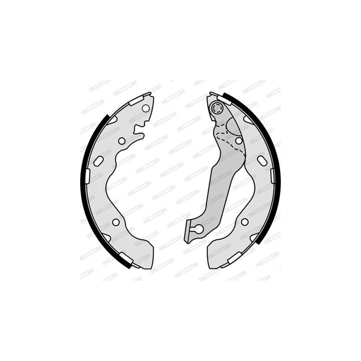 Stabdžių trinkelių komplektas FERODO FSB4195