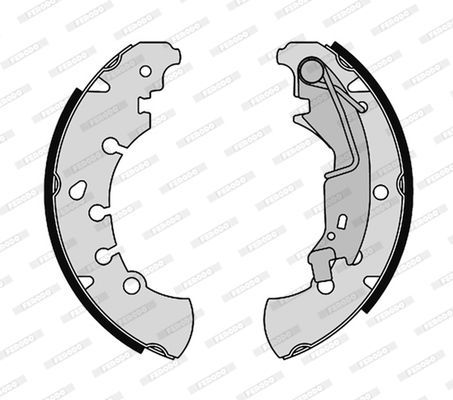 Stabdžių trinkelių komplektas FERODO FSB4308