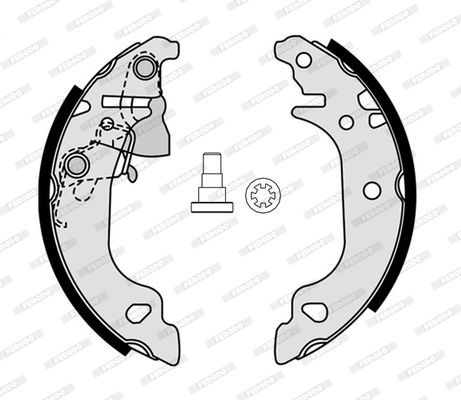Stabdžių trinkelių komplektas FERODO FSB4312