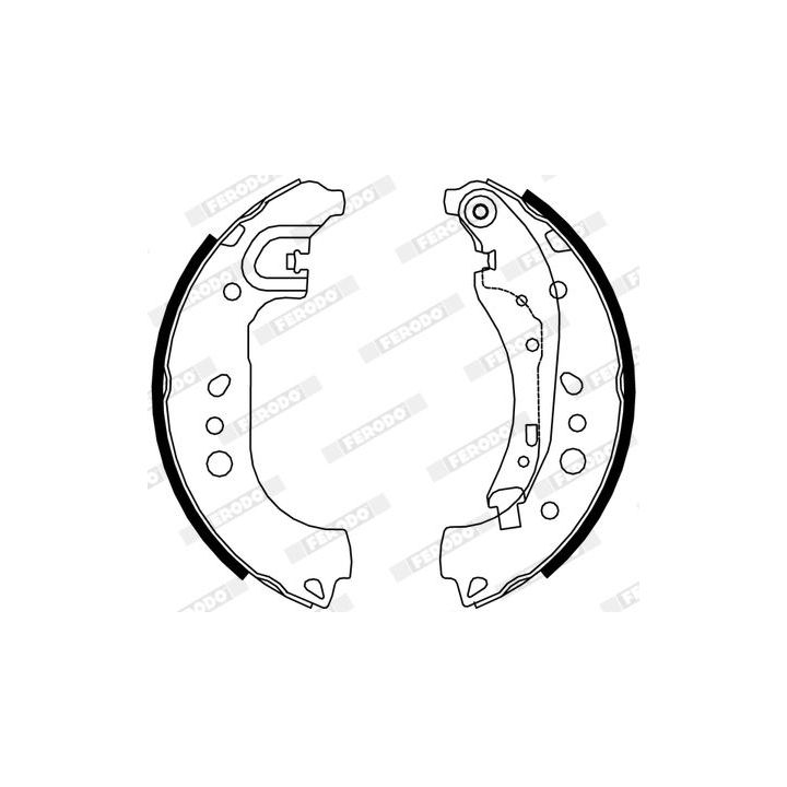 Stabdžių trinkelių komplektas FERODO FSB4313