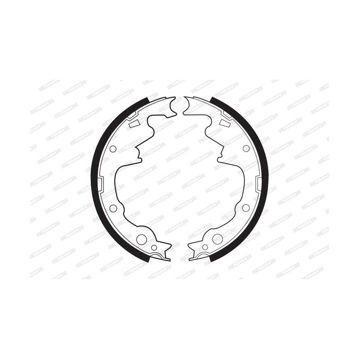 Stabdžių trinkelių komplektas FERODO FSB466