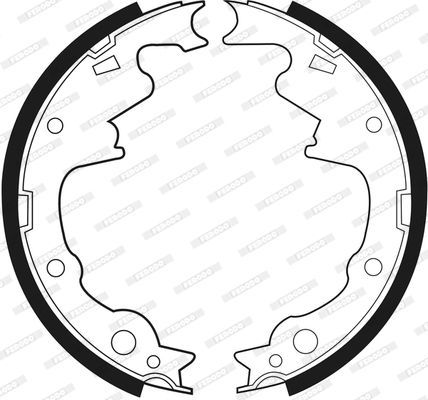 Stabdžių trinkelių komplektas FERODO FSB466