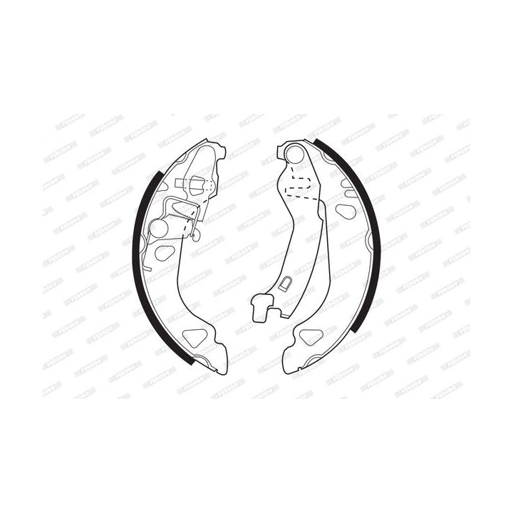 Stabdžių trinkelių komplektas FERODO FSB477