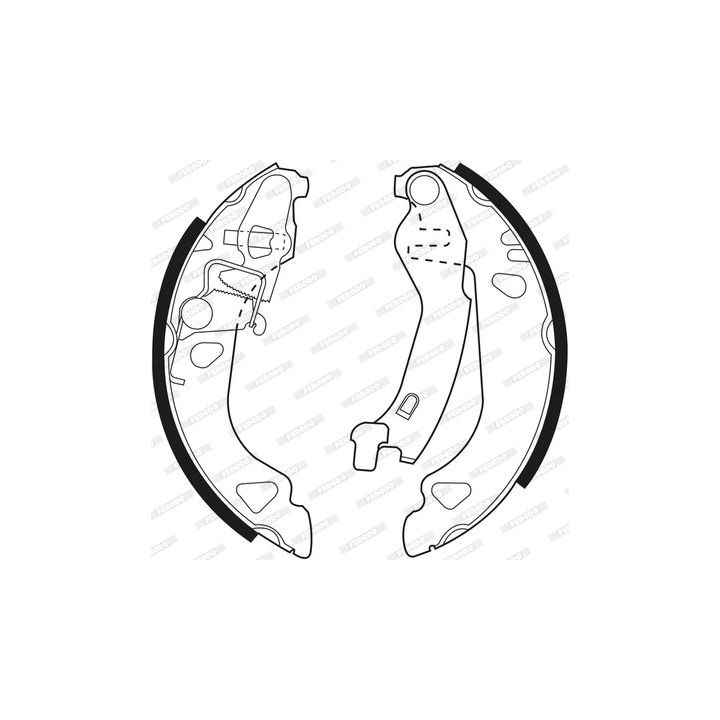 Stabdžių trinkelių komplektas FERODO FSB477