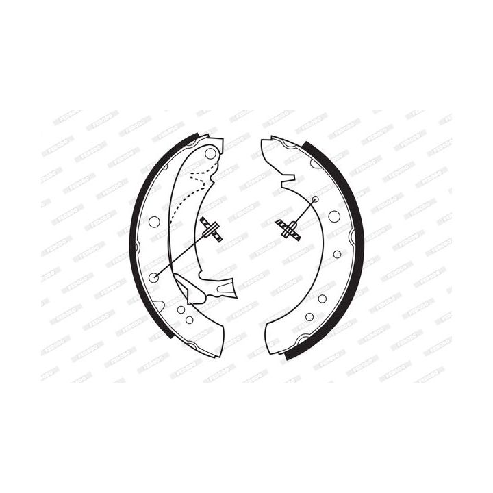 Stabdžių trinkelių komplektas FERODO FSB513