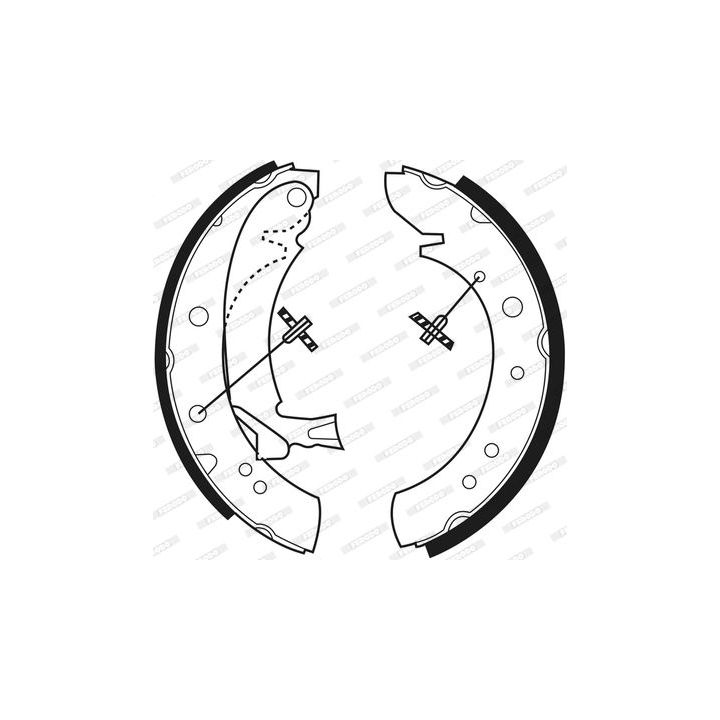 Stabdžių trinkelių komplektas FERODO FSB513