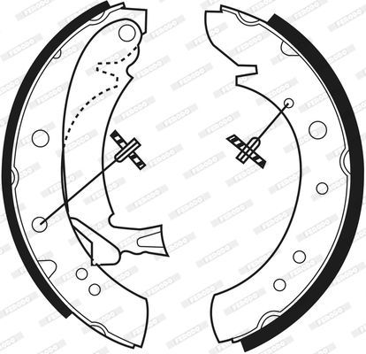 Stabdžių trinkelių komplektas FERODO FSB513