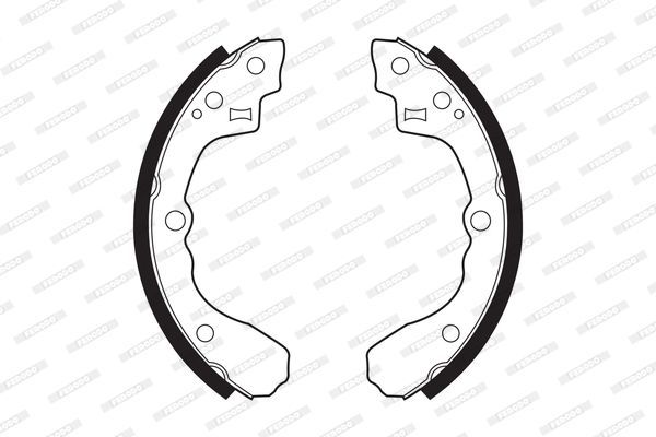 Stabdžių trinkelių komplektas FERODO FSB516