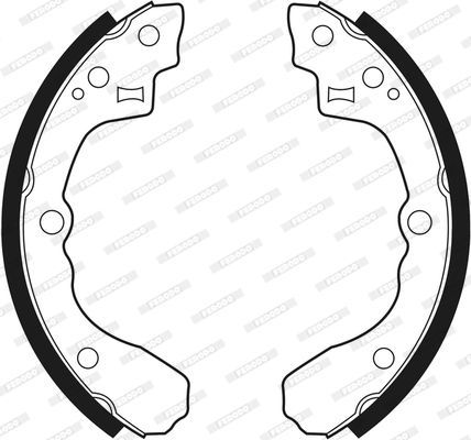 Stabdžių trinkelių komplektas FERODO FSB516