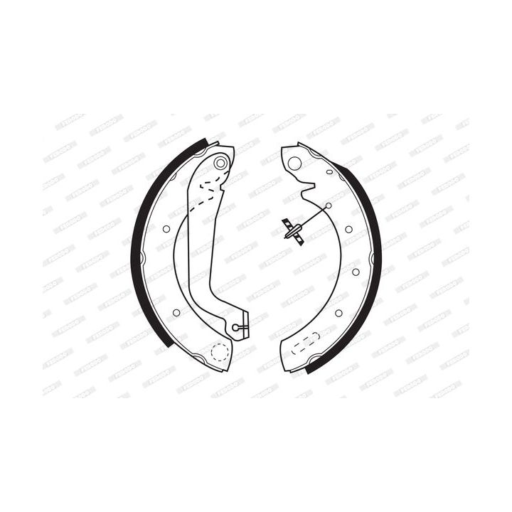 Stabdžių trinkelių komplektas FERODO FSB517