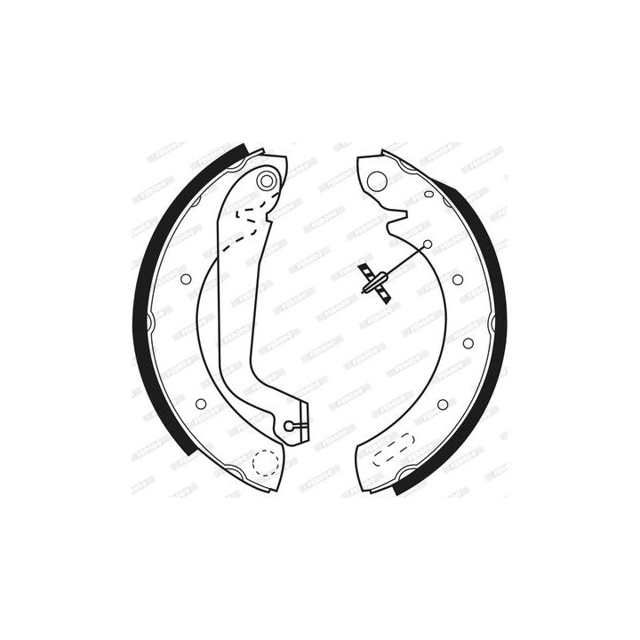 Stabdžių trinkelių komplektas FERODO FSB517