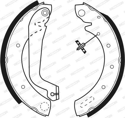Stabdžių trinkelių komplektas FERODO FSB517