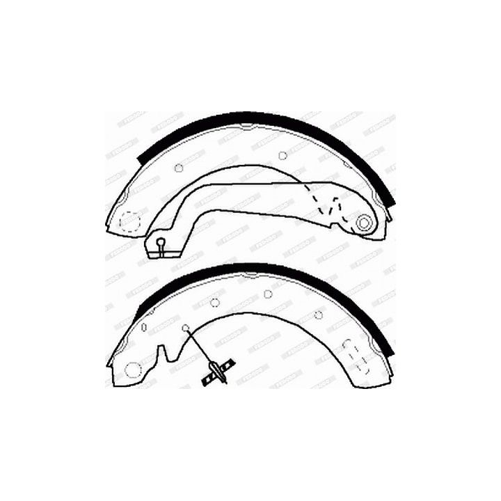 Stabdžių trinkelių komplektas FERODO FSB517