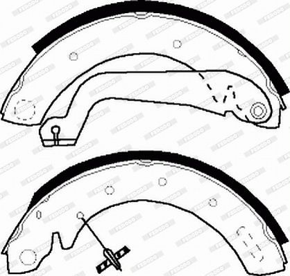 Stabdžių trinkelių komplektas FERODO FSB517