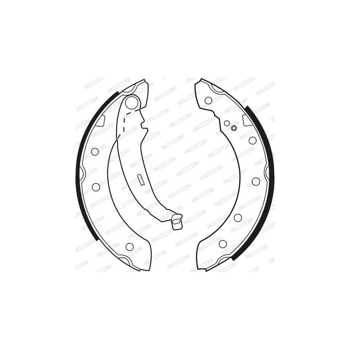 Stabdžių trinkelių komplektas FERODO FSB519