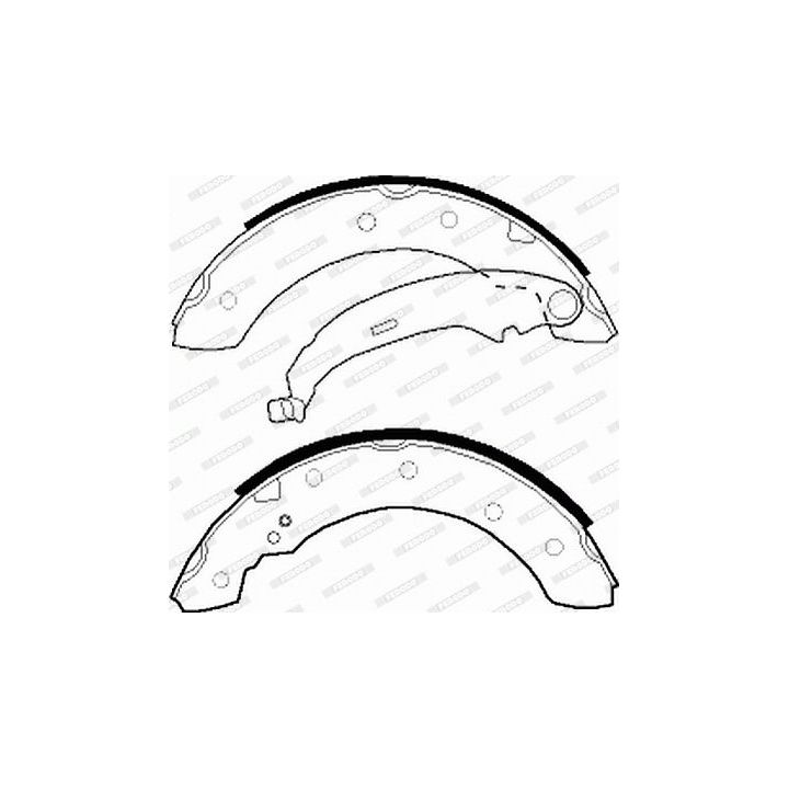 Stabdžių trinkelių komplektas FERODO FSB519