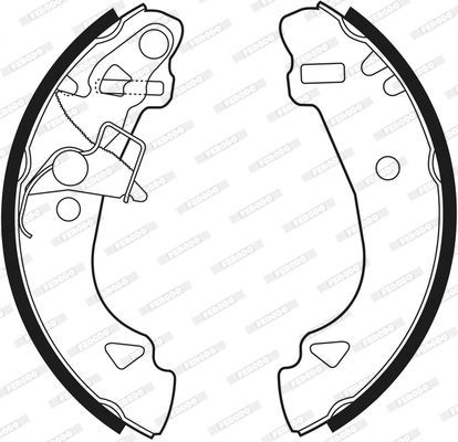 Stabdžių trinkelių komplektas FERODO FSB527