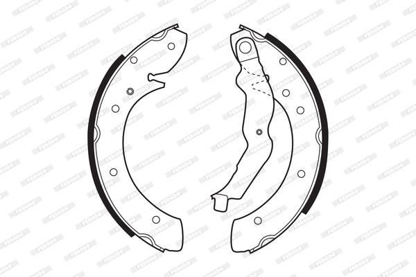 Stabdžių trinkelių komplektas FERODO FSB529