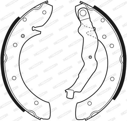 Stabdžių trinkelių komplektas FERODO FSB529