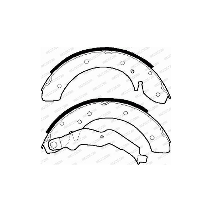 Stabdžių trinkelių komplektas FERODO FSB529