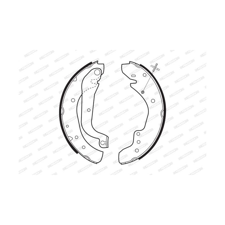 Stabdžių trinkelių komplektas FERODO FSB533